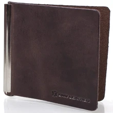 Чоловік затиск для грошей DNK Leather коричневий (DNK-Spring-clamp-Hcol-F): Стать Чоловік