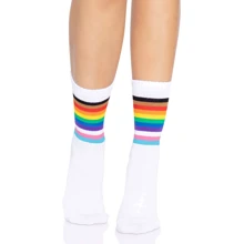 Носки женские в полоску Leg Avenue Pride crew socks Rainbow, 37–43 размер: Для кого Для женщин