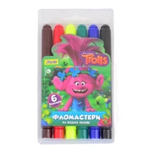 Фломастери 6 кол. Jumbo "Trolls Dream" (650340): Тип На водній основі