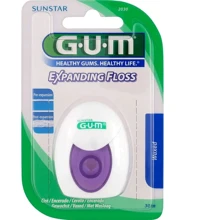 GUM Expanding Floss Зубна нитка з ефектом розширення 30 m: Призначення От зубного налета