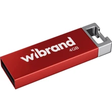 USB-флешка Wibrand 4GB Chameleon USB 2.0 Red (WI2.0/CH4U6R): Стандарт USB USB 2.0