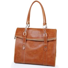 Женская сумка тоут Laskara коричневая (LK10201-cognac): Пол Женский