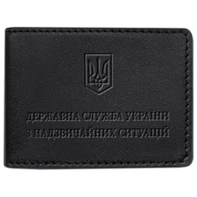 Обкладинка на посвідчення державної служби України з надзвичайних ситуацій BlankNote чорна (BN-OP-14-g): Стать Унисекс