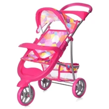 Прогулочная коляска для куклы Melogo (pink/multicolor) (9614): Производитель Melogo