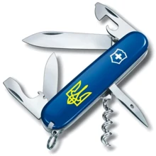 Мультитул Victorinox Spartan Ukraine 91мм/12 функций/синий /Трезубец желтый (1.3603.2_T0018u): Тип мини-мультитул
