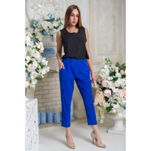 Штани FLFashion Таллінн АБЄА 0193 44 сині: Сезон Демісезон