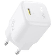Зарядний пристрій Baseus USB-C Wall Charger GaN 1C 45W White (P10176800213-00): Особливості Швидка зарядка, Power Delivery (PD), USB-C