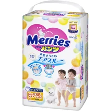 Подгузники-трусики Merries для детей ХL 12-22 кг 38 шт (4901301230676): Тип Подгузники-трусики