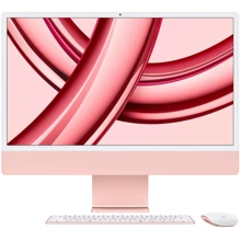 Компьютер Apple iMac M3 24" 256GB 8GPU Pink (MQRD3UA/A) 2023: Экран 24" Retina 4.5K (4480x2520), с технологией True Tone