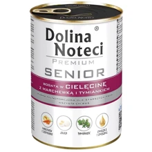 Вологий корм Dolina Noteci Premium SENIOR для літніх собак з телятиною морквою та чебрецем 400 г DN 400 (066): Тип Влажный корм