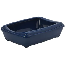 Туалет Moderna Arist-O-Tray Jumbo с бортиком для котов, 57x43x16.3 см черничный (C222331): Вид Открытый