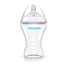 Пляшка BabyOno антиколікова Natural nursing 260 мл (1451): Матеріал силикон