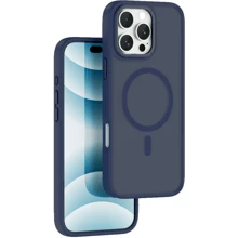 Чехол для iPhone WIWU Magnetic Armor Pro Series Deep Blue (FGG-012) for iPhone 16 Pro Max: Цвет синий