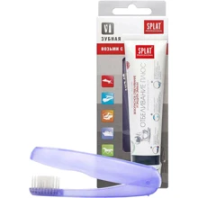 SPLAT Professional Travel White Plus 40 ml Дорожный набор (щетка + зубная паста) - Отбеливание плюс: Назначение Укрепление десен, Отбеливание, Укрепление эмали, Комплексная защита
