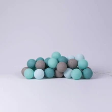 Гирлянда Cotton ball lights на 10 шаров 2,7м, Mint: Тип Хлопковые шарики