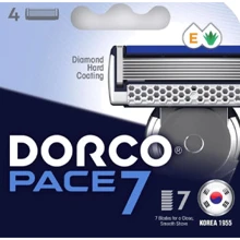 Dorco Pace 7 Сменные картриджи для системы 7 лезвий 4 шт.: Вид Сменные кассеты