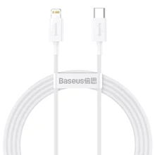 Кабель Baseus Cable USB-C to Lightning Superior Series Fast Charging PD 20W 1.5m White (CATLYS-B02): Тип USB-C - Lightning