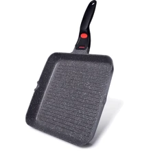 Сковорода гриль Fissman La granite со съемной ручкой 28x4.5 см (4628): Тип сковороды Гриль