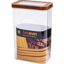 Емкость для хранения HEREVIN WOOD Transparent Lid 2.5 л (161208-003): Тип Контейнер с крышкой