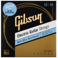 Струна для гитар Струны для электрогитар GIBSON SEG-BWR10 BRITE WIRE REINFORCED 10-46 LIGHT: Тип Комплект струн