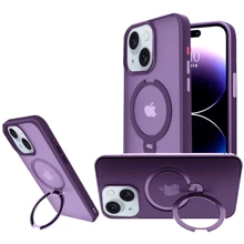 Чохол для iPhone Mobile Case Metal Buttons with MagSafe HQ Ring Purple for iPhone 14 / 13: Колір фиолетовый