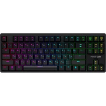 Клавіатура Hator Rockfall Evo TKL Optical ENG/UKR/RUS (HTK-630) Black: Підключення дротове