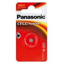 Батарейка Panasonic SR 621 BLI 1 (SR-621EL/1B): Емкость 23 мАч