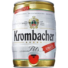 Пиво Krombacher Pils светлое фильтрованное 4.8% 5 л (PLS_4008287943412): Объем, л 5