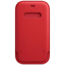 Чехол для iPhone Apple Leather Sleeve Case (PRODUCT) Red (MHMR3) for iPhone 12 mini: Цвет красный