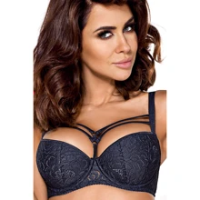 Бюстгальтер балконет Ewa Bien Rania B231, графит 80C: Для кого Для женщин