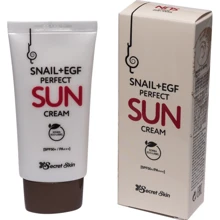 Secret Skin Snail + EGF Perfect Sun Cream SPF50 + PA +++ Сонцезахисний крем для обличчя з муцином равлики 50 g: Призначення 