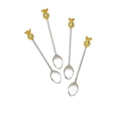 Сервіровка столу Чайні ложки Talking Tables із ручкою Ананас 4 шт (EMP-TEASPOON-PINE): undefined undefined