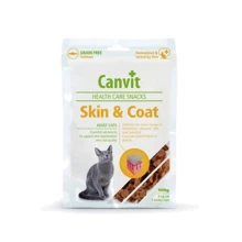 Лакомство Canvit Skin and Coat для здоровья кожи и шерсти у кошек 100г (can514076): Вид Гранулы