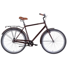 Велосипед Dorozhnik COMFORT MALE Velosteel с багажником зад St, с крылом St 2022 ST 28" коричневый (OPS-D-28-288): Материал рамы Сталь