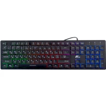 Клавіатура Frime Moonfox Rainbow RUS/UKR USB (FLK18220): Підключення проводное