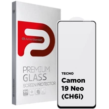 Аксессуар для смартфона ArmorStandart Tempered Glass Full Glue Black for Tecno Camon 19 Neo (CH6i) (ARM62087): Совместимость Tecno Camon 19 Neo (CH6i)
