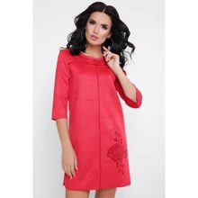 Платье FashionUp PL-1648B 42 красное повседневное короткое мини: Состав Полиэстер, Хлопок