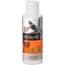 Добавка Nutri-Vet масло лосося для виведення шерсті котів 118 мл (669125699492): Вид Масло