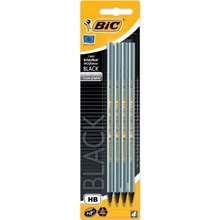 Набір олівців чорнографітних 4 шт шестикутних BIC Evolution HB Металік (3086123278004): Тип прості