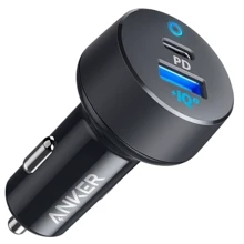 Зарядний пристрій ANKER USB Car Charger PowerDrive Power Delivery USB 12W + USB-C 18W Black (A2721HF1 / A2721GF1): Особливості USB-C, Power Delivery (PD)