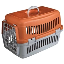 Переноска AnimAll CNR-102 для кошек и собак 48.5х32.5х32.5 см серо-оранжевая (2000981202460): Производитель AnimAll