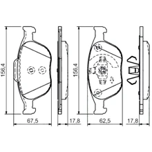 Тормозные колодки Bosch 0 986 495 066: undefined undefined