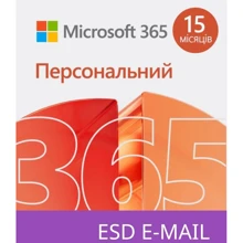 Microsoft 365 Personal 32/64 AllLngSub PKLic 15 місяців Online Конверт (QQ2-01237-ESD): Производитель Microsoft