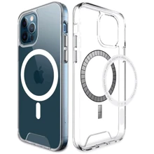 Чехол для iPhone Epik TPU Space Case with MagSafe for iPhone 12 / 12 Pro: Цвет прозрачный