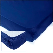 Простирадло на гумці SoundSleep Dyed Dark blue темно-синя 90x200 см (93121897): Тип простирадло