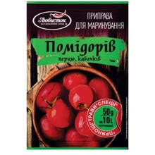 Упаковка приправы Любисток для маринования помидоров, перца, кабачков 6х50 г (УП4820069540059): undefined undefined