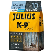 Беззерновой сухой корм Julius-K9 Dog Food Utility Dog Adult Wild Boar & Berry Кабан и Ягода для собак 10 кг (5998274311180): Тип Сухой корм