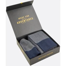Мужской комплект (шапка, шарф) Camel Active Gift Box сине-серый (404020-2A02-47): Производитель Camel Active