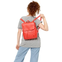 Жіночий рюкзак Sambag Loft MZN червоний (22200017): Стать Женский