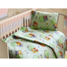 Комплект постельного белья в кроватку SoundSleep Funny Animals бязь (93372503): Тип постельный комплект